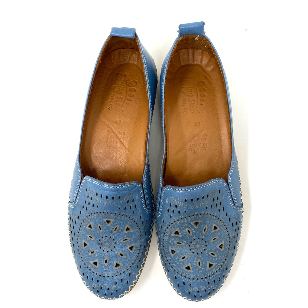 Spring Step Ingrid Sky Blue Leather Loafer Slip-On Shoes Size 41 (US 9.5–10) - Picture 4 of 7